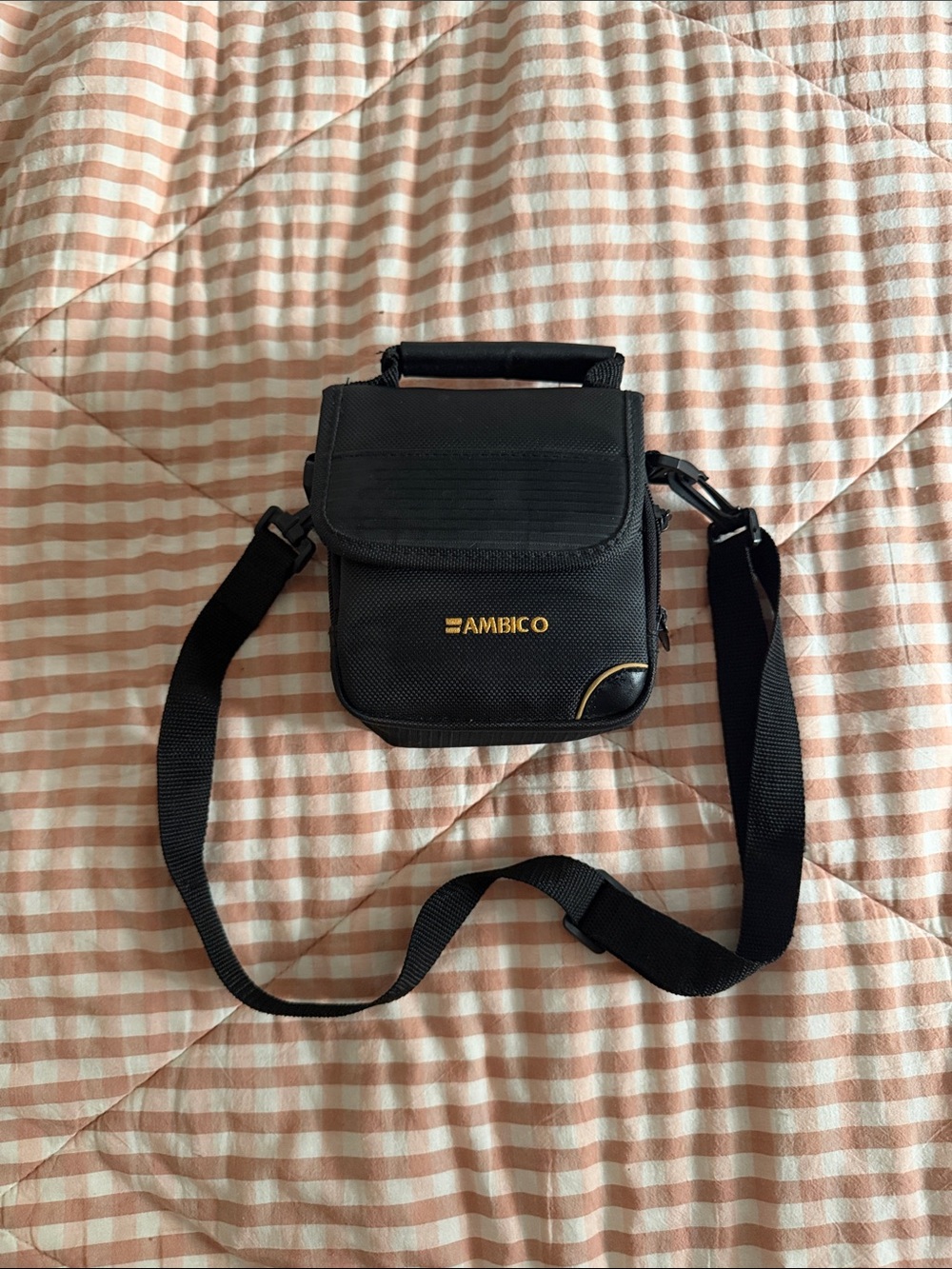 Ambico Black Compact Crossbody/Camera Bag